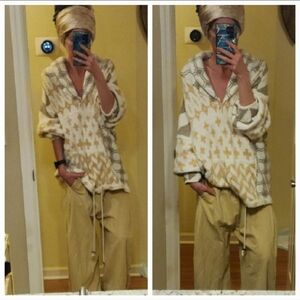 NWT RARE Free People Bright Optimistic Cardi In Seashell Natural Oversized Large